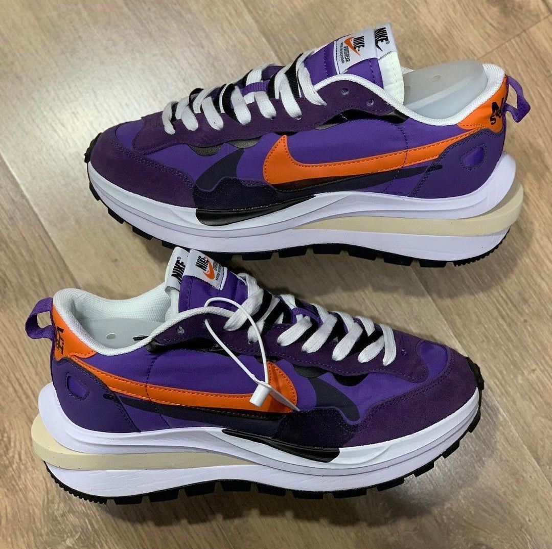 Tênis Sacai x VaporWaffle 'Dark Iris'