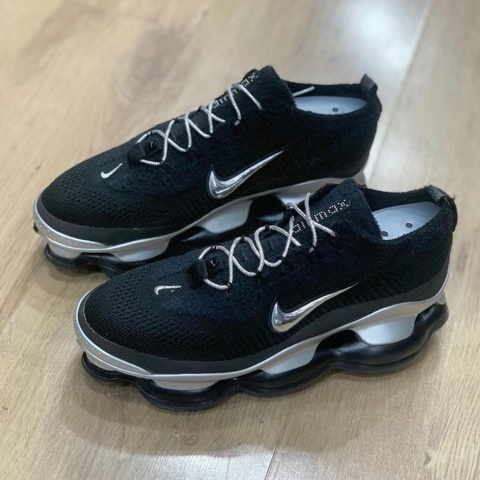 Tênis Air Max Scorpion Flyknit 'Black Metallic Silver'