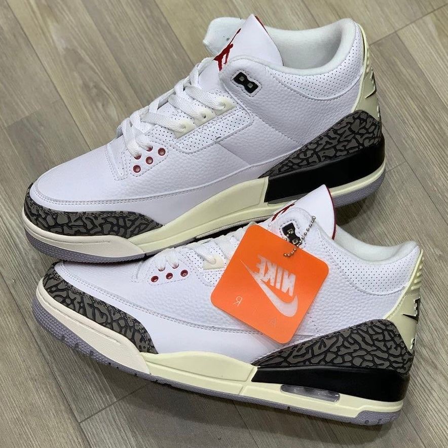 Tênis Air Jordan 3 Retrô 'White Cement Reimagined'