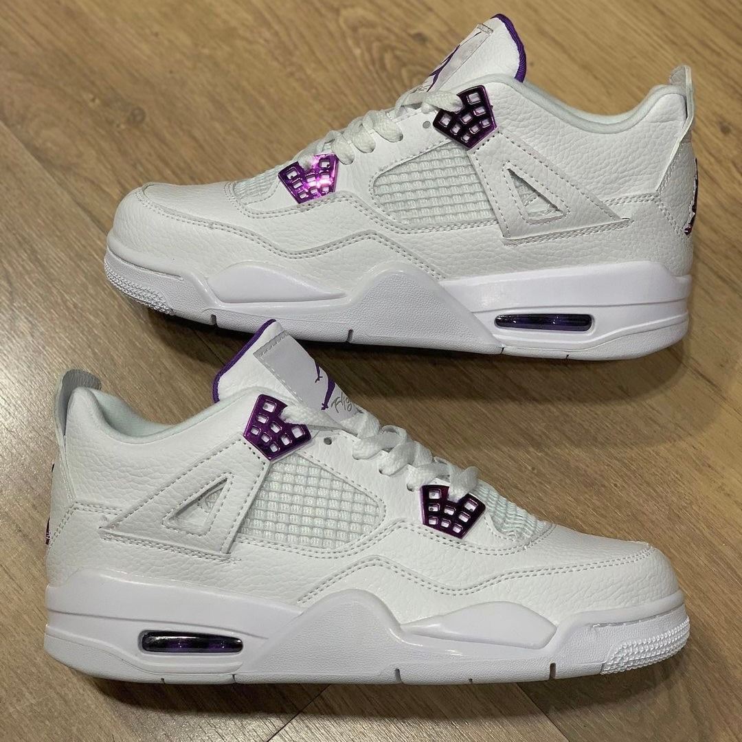 Tênis Jordan 4 Retrô 'Metallic Purple'