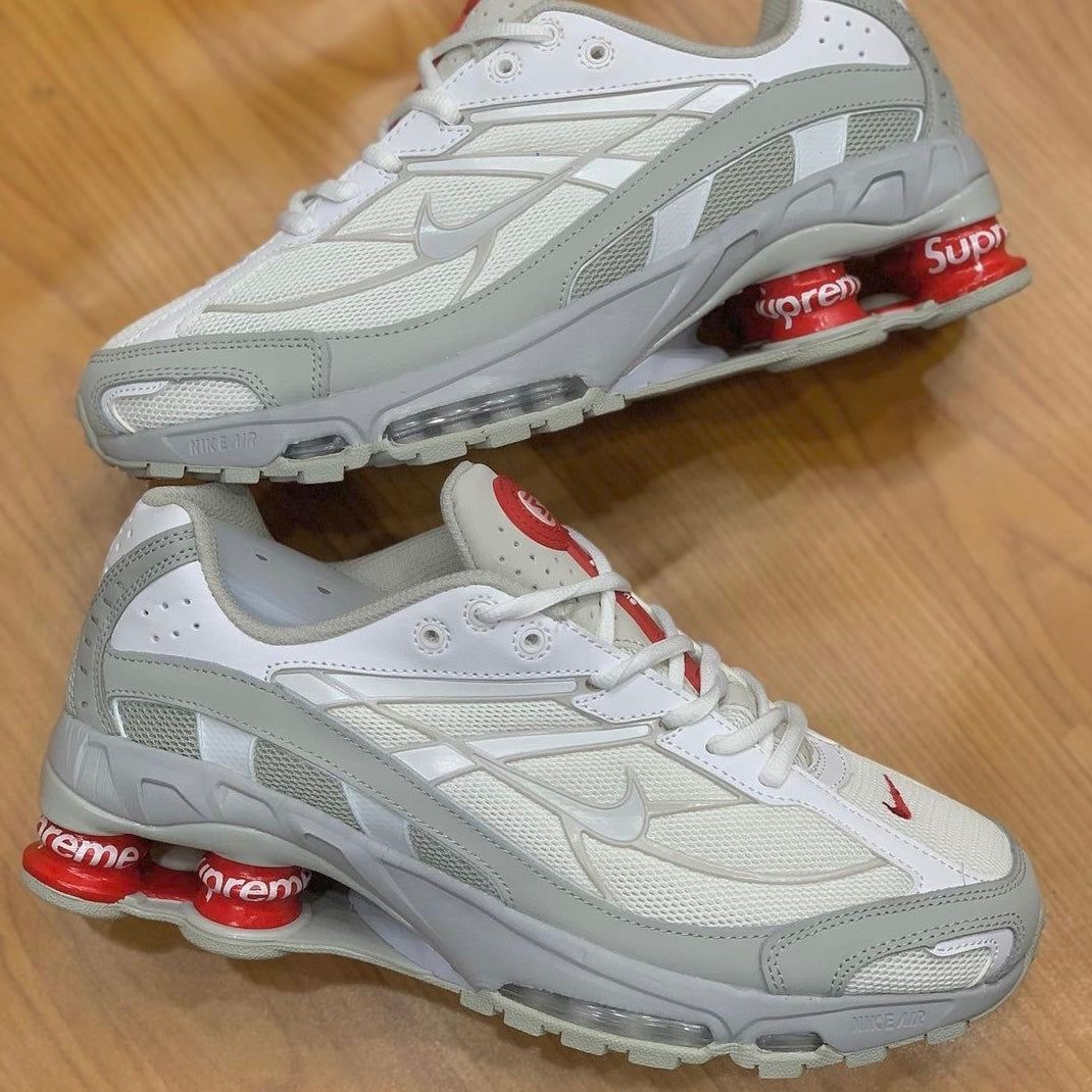 Tênis Supreme x Shox Ride 2 'White Grey Fog'