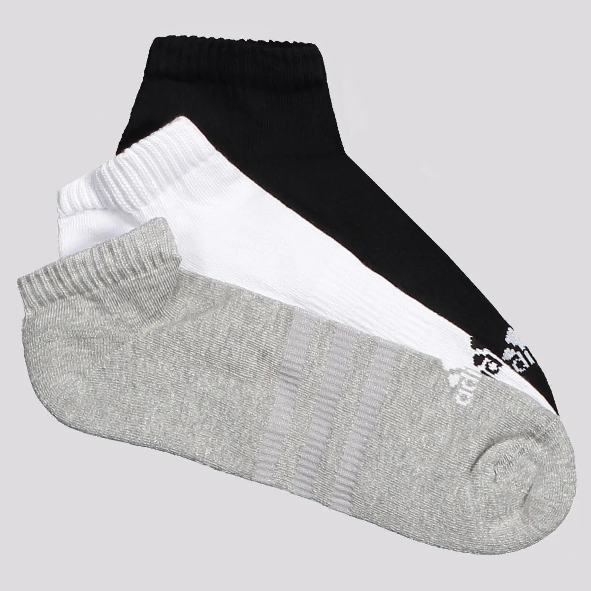 Kit Meias Adidas Cano Baixo c/ 3 Pares