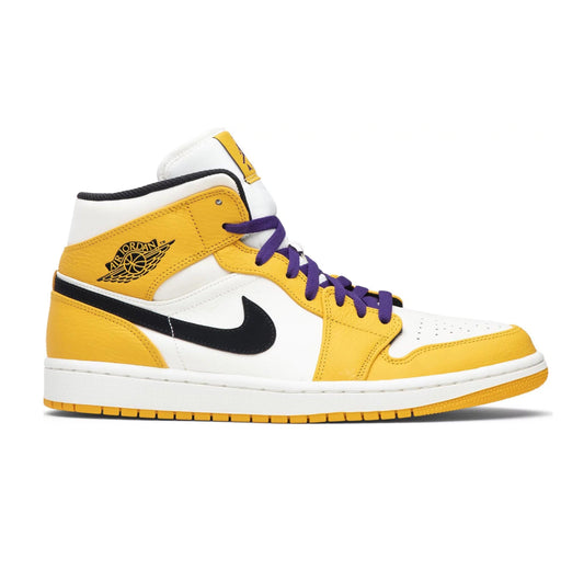 Tênis Nike Air Jordan 1 Mid 'Lakers'