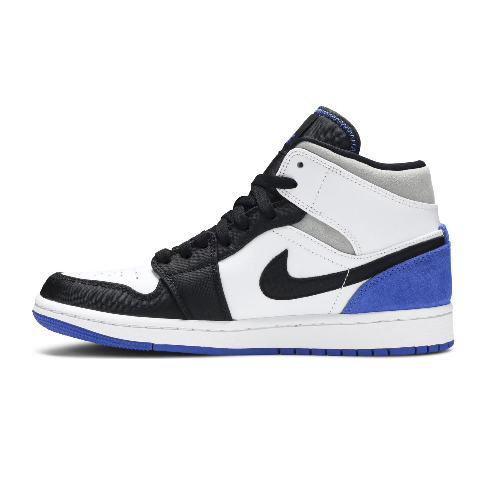  Tenis Nike Air Jordan 1 Mid SE 'Royal Black Toe'