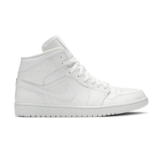 Tênis Nike Air Jordan 1 Mid Triple White