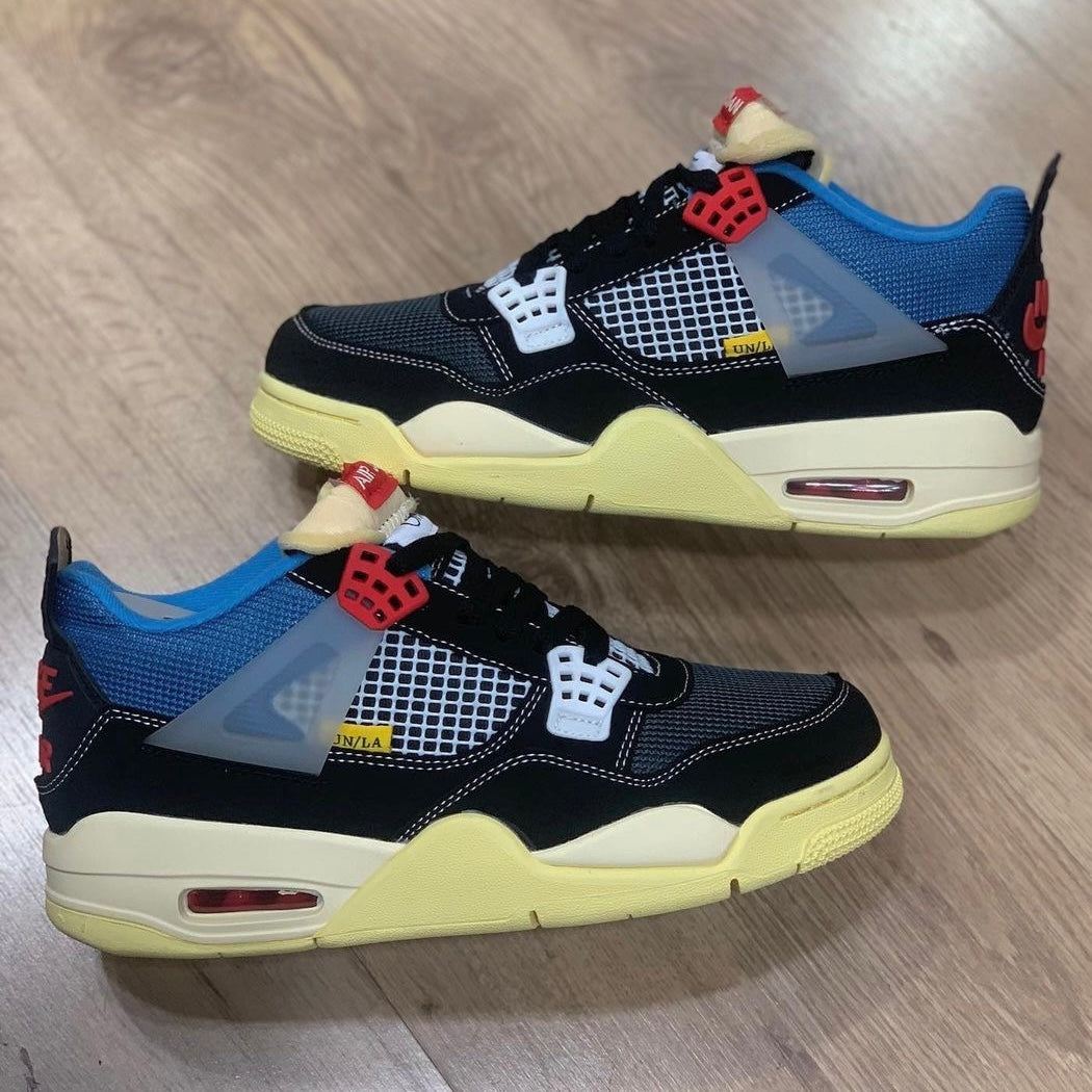 Tênis Jordan 4 Retrô Union LA 'Off Noir'