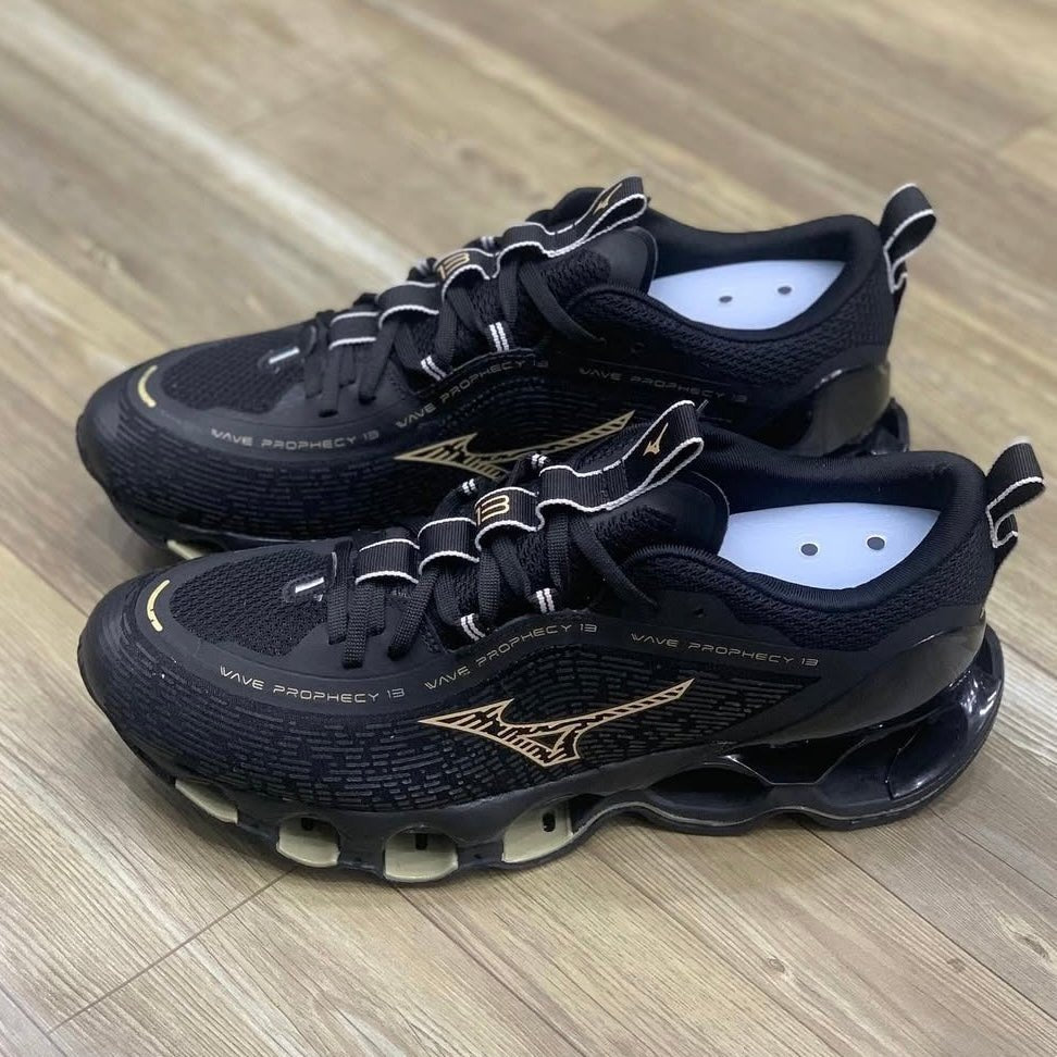 Tênis Mizuno Wave Prophecy XIII 'Black/Yellow'