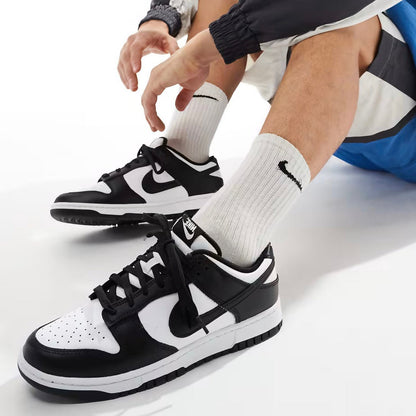 Tênis Nike Dunk Low 'Black White' Panda