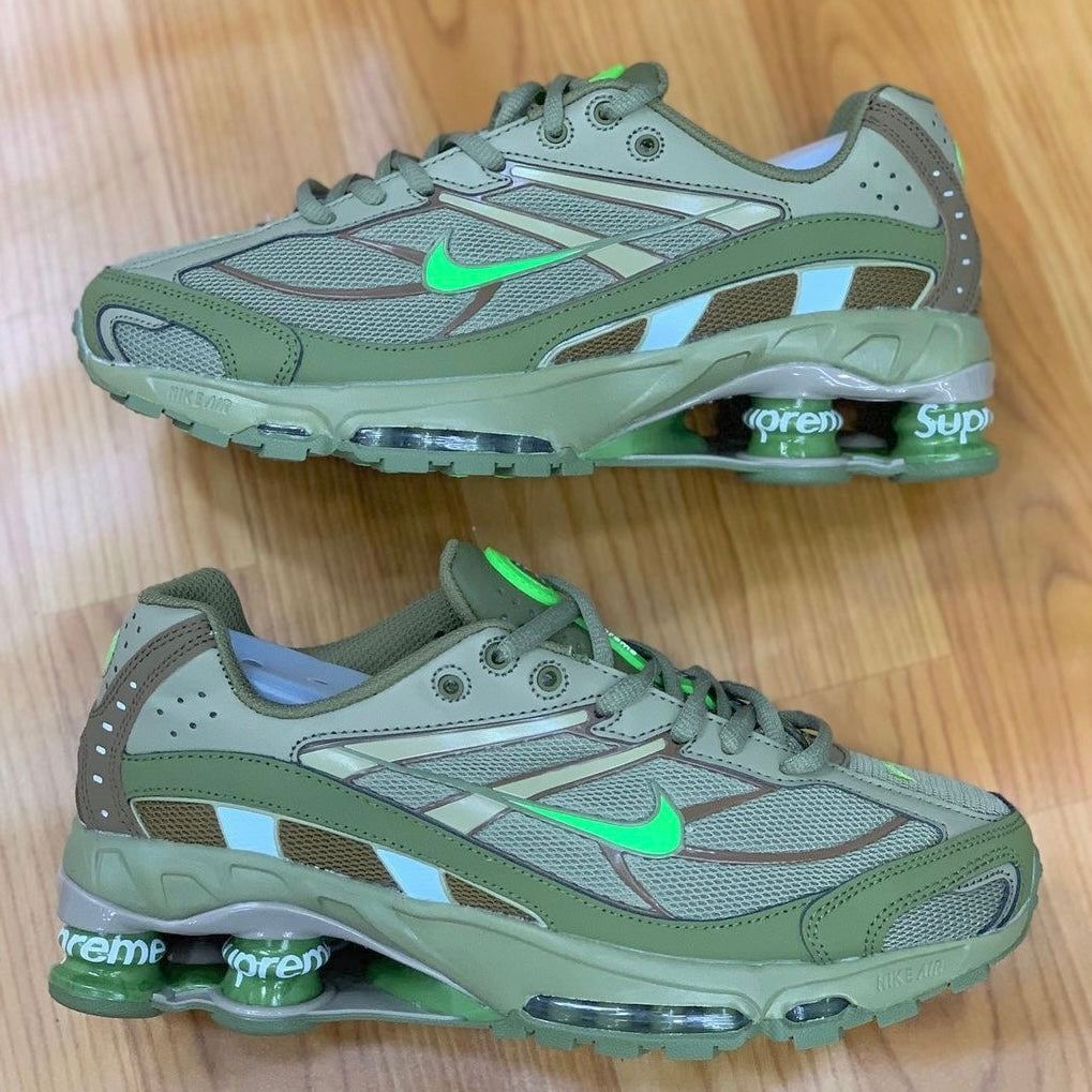Tênis Supreme x Shox Ride 2 'Neutral Olive'